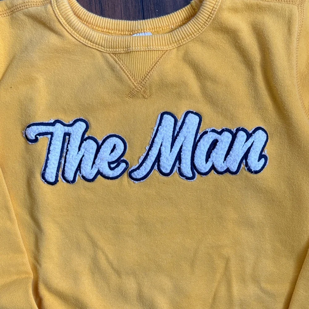 Yellow 'The Man' Men's Sweater